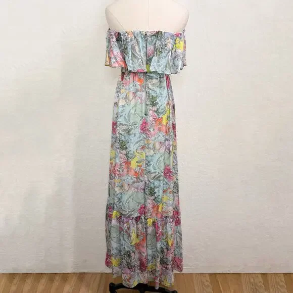 NWT Alice + Olivia Tempie Dress Lola's Dream Silk Wedding Guest Formal Size 8 - Picture 8 of 16